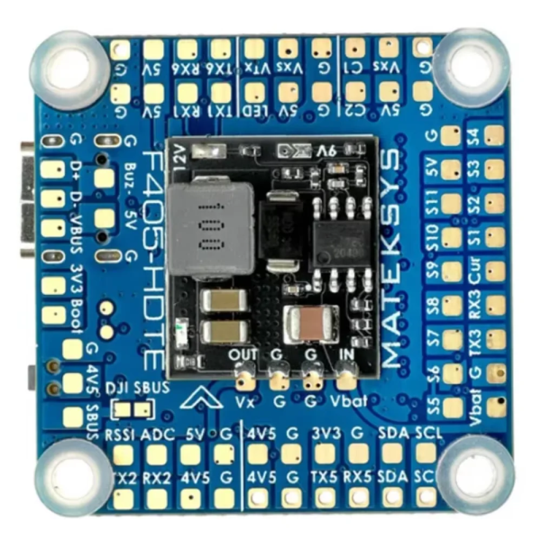 All'ingrosso Mateksys MATEK F405-HDTE 9 ~ 16V BEC OSD Blackbox F4 controllore di volo 3-12S INAV RC aereo ad ala fissa droni